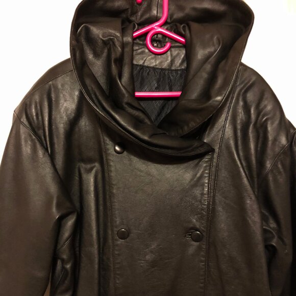 Vintage Boutique Long Leather Jacket - Picture 4 of 16